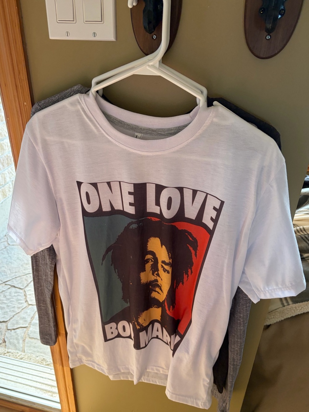 One Love Graphic Kids Tee - White